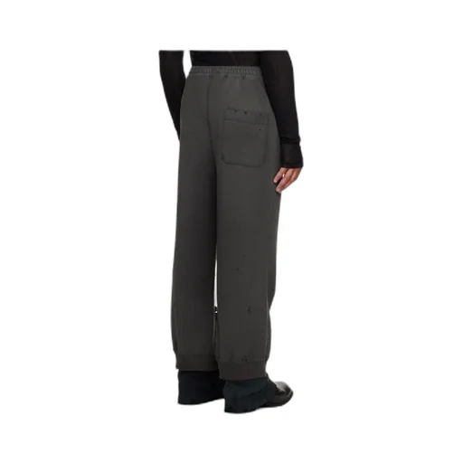 Drawstring Distressed Track Pants