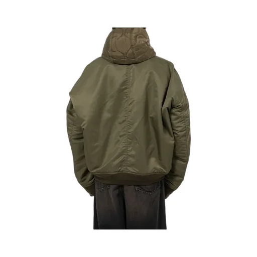 Extended Placket Hood Flight Jacket