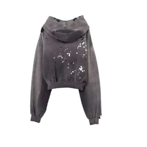 Rhinestone-Embellished Hoodie