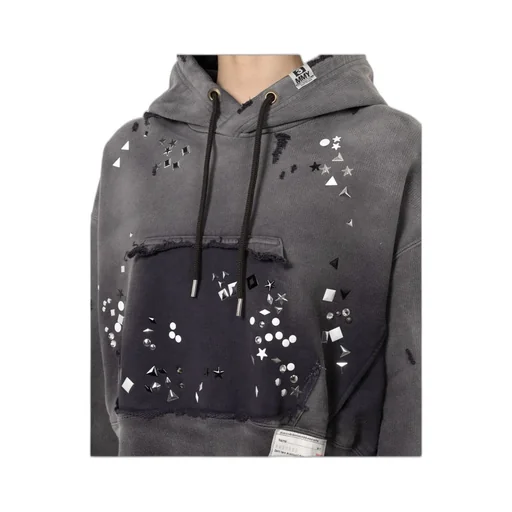 Rhinestone-Embellished Hoodie
