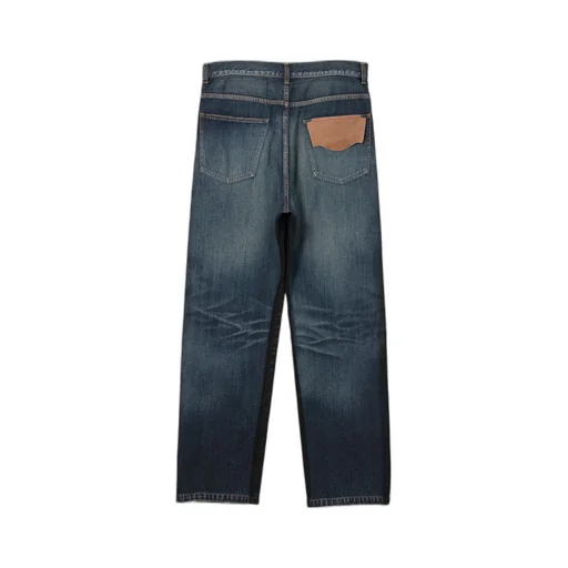 Two-Tone Coated Jeans