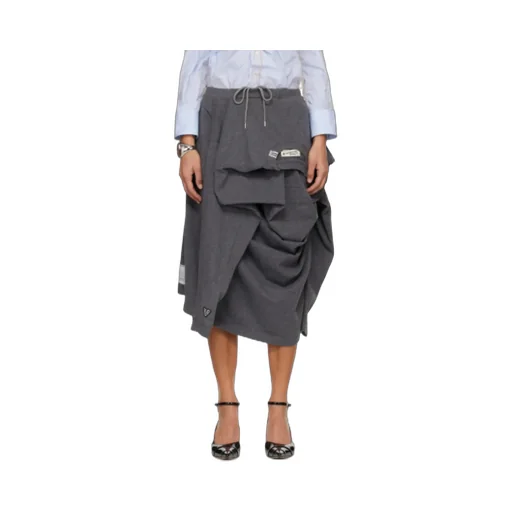 Draped Asymmetrical Skirt