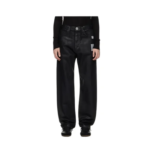 Two-Tone Coated Jeans