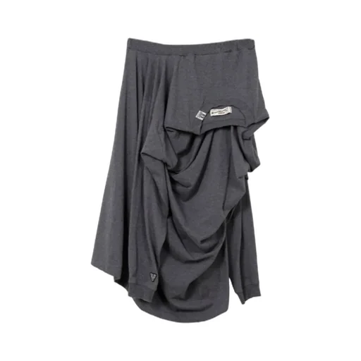 Draped Asymmetrical Skirt