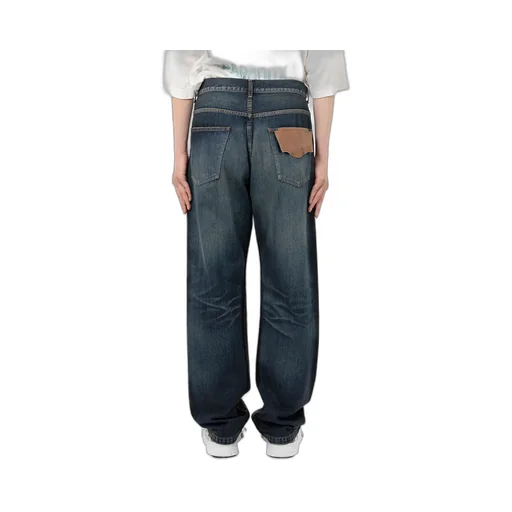 Two-Tone Coated Jeans
