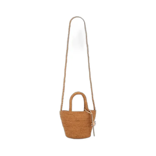 Logo Tag Woven Tote Bag