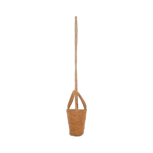 Logo Tag Woven Tote Bag