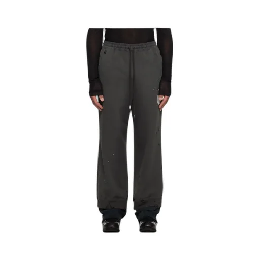 Drawstring Distressed Track Pants