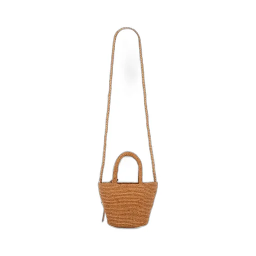 Logo Tag Woven Tote Bag