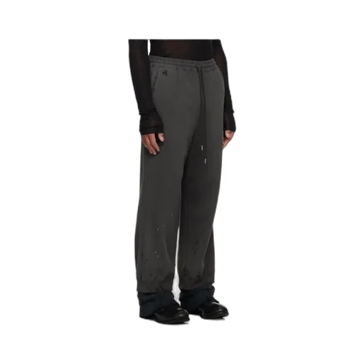 Drawstring Distressed Track Pants
