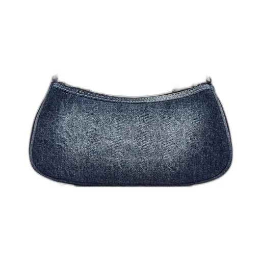 The Faded Denim Charm Shoulder Bag