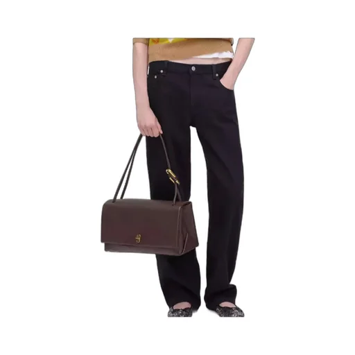 The Large Dual Foldover-Top Shoulder Bag