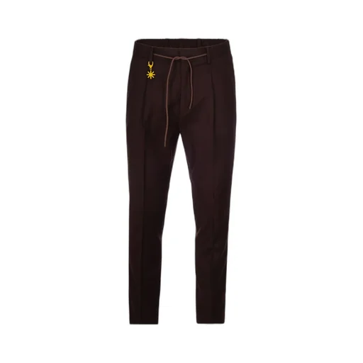 Drawstring Charm-Detail Trousers