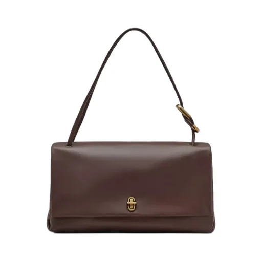 The Large Dual Foldover-Top Shoulder Bag