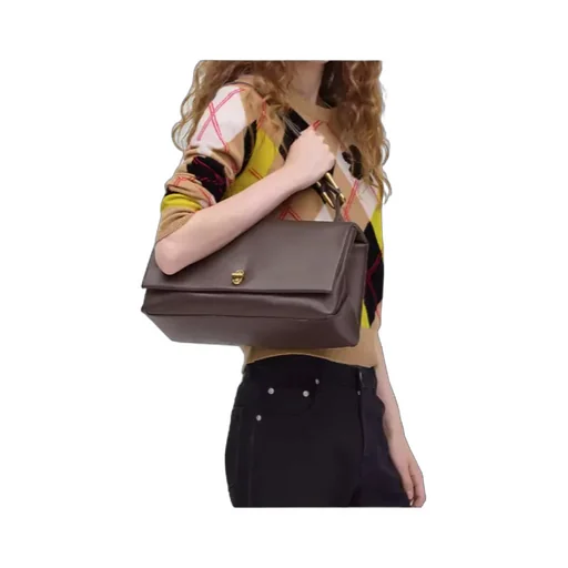 The Large Dual Foldover-Top Shoulder Bag