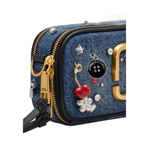 The Trinket Charm Denim Snapshot Bag
