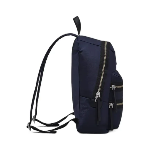 The Biker Logo-Patch Zipped Large Backpack