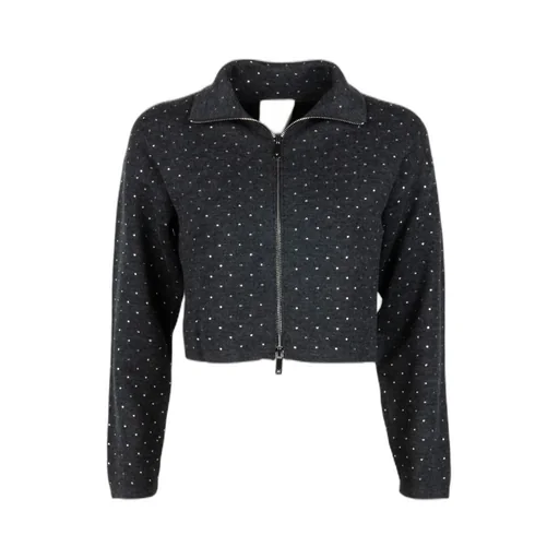 Long-Sleeved Knitted Cardigan