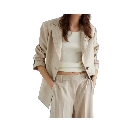 Stretch Canvas Blazer