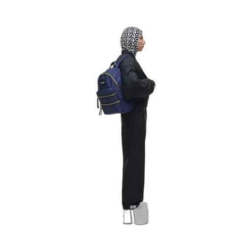 The Biker Logo-Patch Zipped Large Backpack