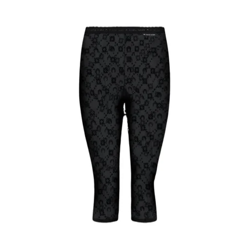 Moonogram Mesh Flock Capri Pants