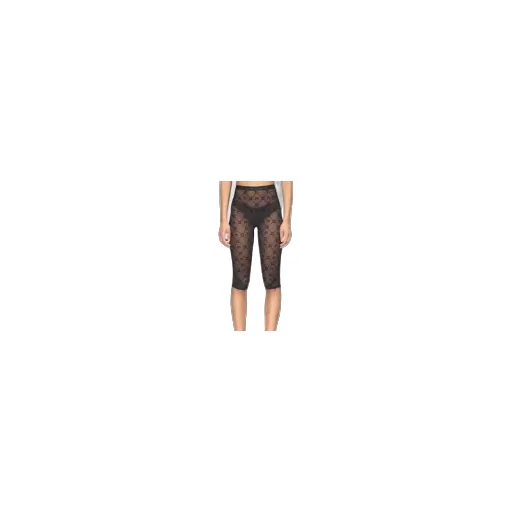 Moonogram Mesh Flock Capri Pants