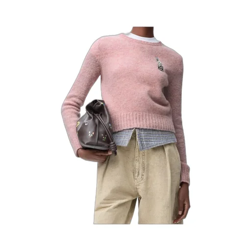 Futuristic Cat Embroidered Jumper