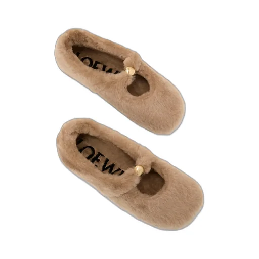 Shearling Pebble Soft Ballerina Shoes