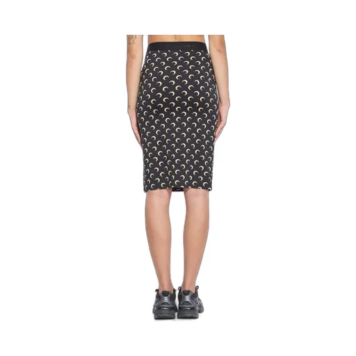 Moon-Print Midi Skirt