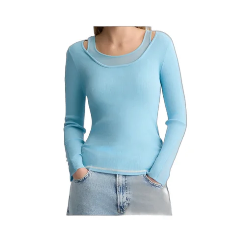 Jumper With Tulle Inserts