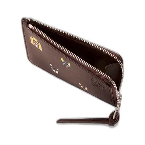 Cat-Patterned Card Holder And Coin Purse
