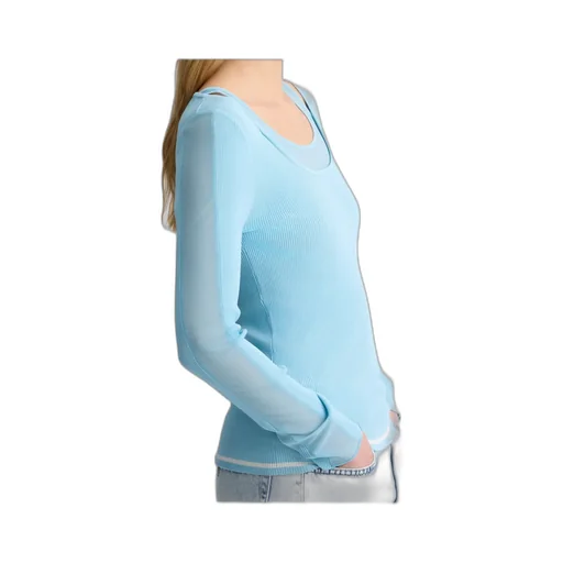 Jumper With Tulle Inserts