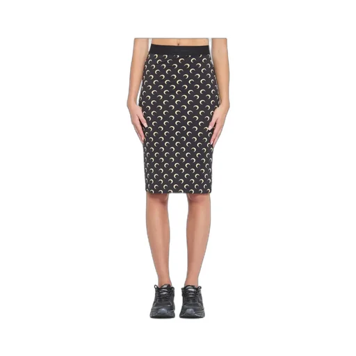 Moon-Print Midi Skirt