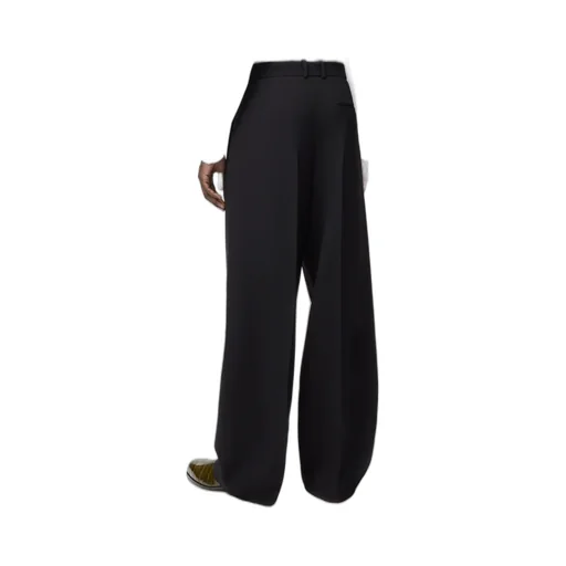 Wide Leg Trousers In Wool