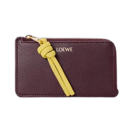 Knot-Detailed Zipped Cardholder