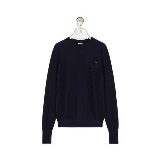 X Louis Wain Anagram Embroidered Knitted Jumper
