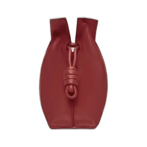 Knotted Drawstring Bucket Bag