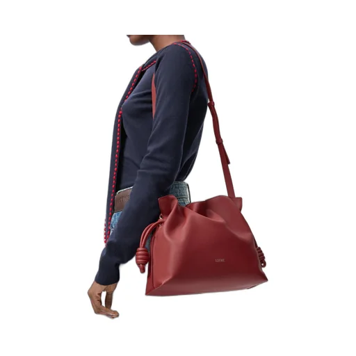 Knotted Drawstring Bucket Bag