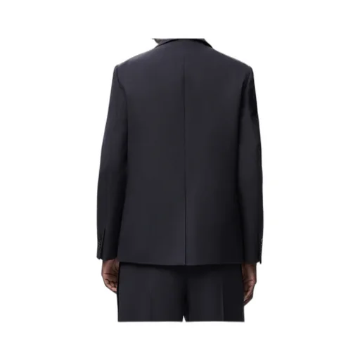 Anagram Embroidered Single-Breasted Jacket