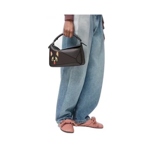 Futurist Cat Small Puzzle Bag