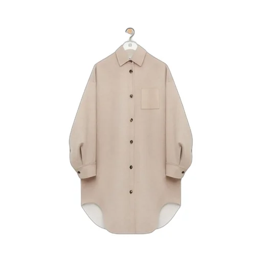 Coat In Wool And Cashmere