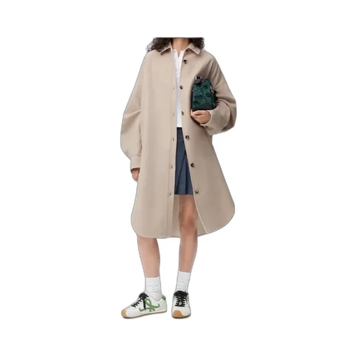Coat In Wool And Cashmere