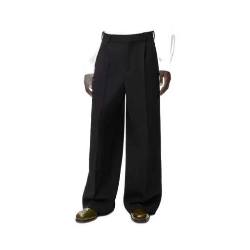 Wide Leg Trousers In Wool