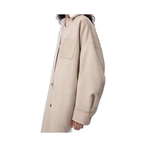 Coat In Wool And Cashmere