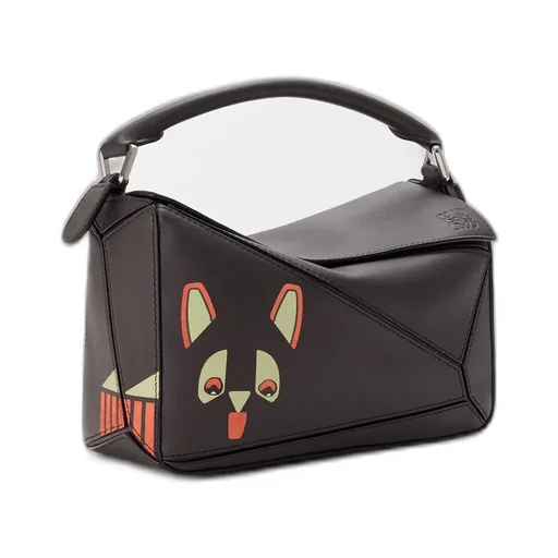 Futurist Cat Small Puzzle Bag