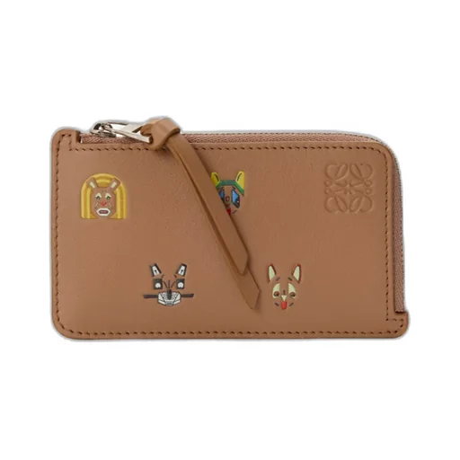 Zipped Animals-Print Wallet