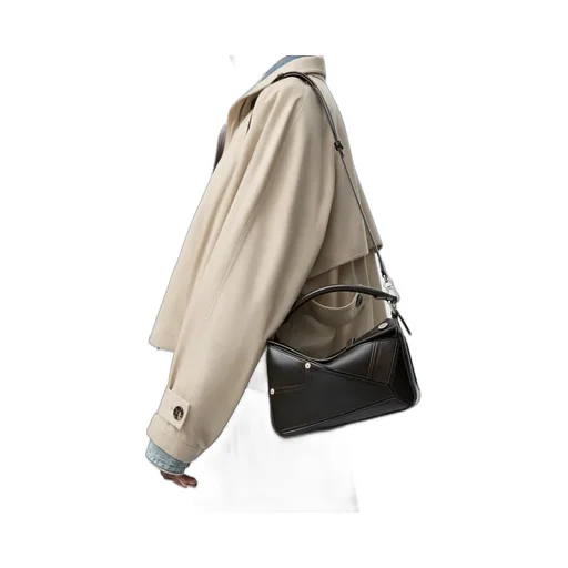 Panta Small Puzzle Bag In Shiny Calfskin