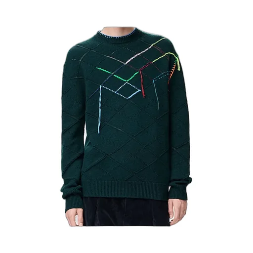 Long-Sleeved Wool Sweater