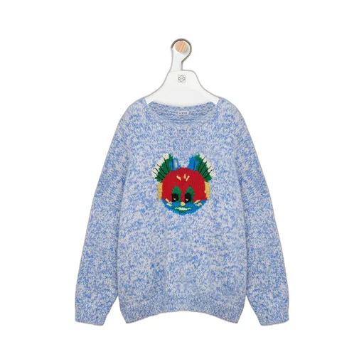 Sweater In Wool And Mohair Blend