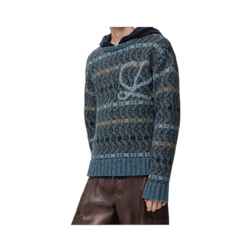 Long-Sleeved Wool Blend Sweater